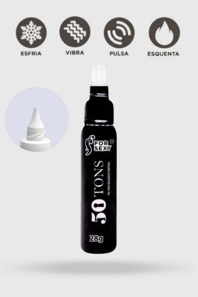 Gel 50 Tons - Vibra, Pulsa, Esquenta e Resfria 28g